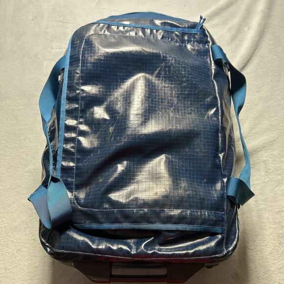 Patagonia Black Hole Wheeled Duffel Bag 70L Big Sur Blue Discontinued Gloss - Picture 8 of 16
